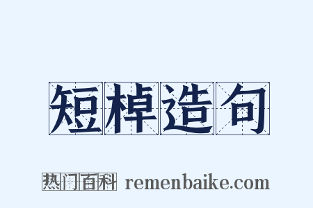 短棹造句是什么意思的图片